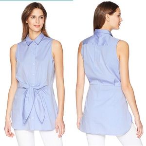 Calvin Klein Etienne Tie Front Sleeveless Tunic